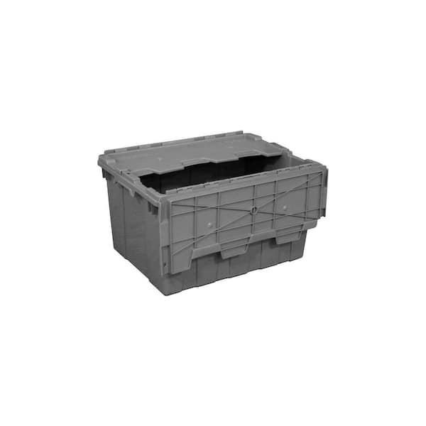 HDX 12Gal. Heavy-Duty Fliptop Tote in Light Grey