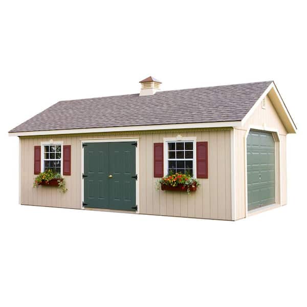HomePlace Structures 14 ft. x 24 ft. Statesman Garage without Floor