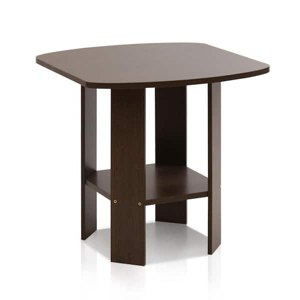 Furinno Simple Design Dark Brown End Table