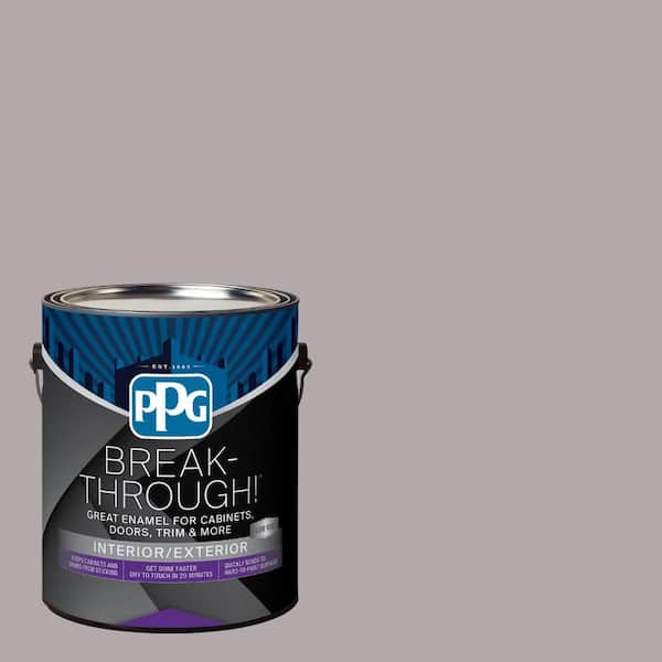 1 gal. PPG1004-4 Silver Service Semi-Gloss Door, Trim & Cabinet Paint