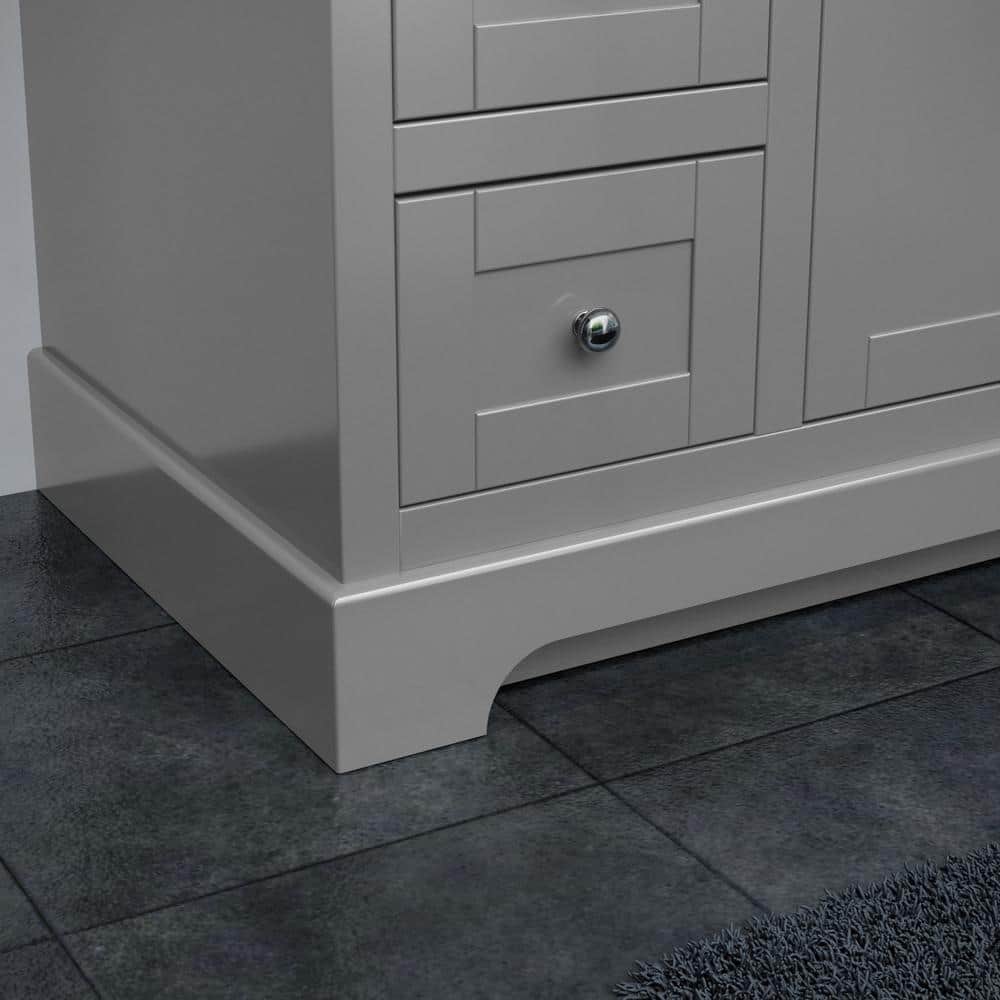 Avery 48'' Dark Gray Single Bathroom Vanity with Marble Top