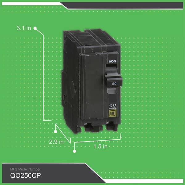 Square D QO250 2 Pole Circuit Breaker – SuperBreakers