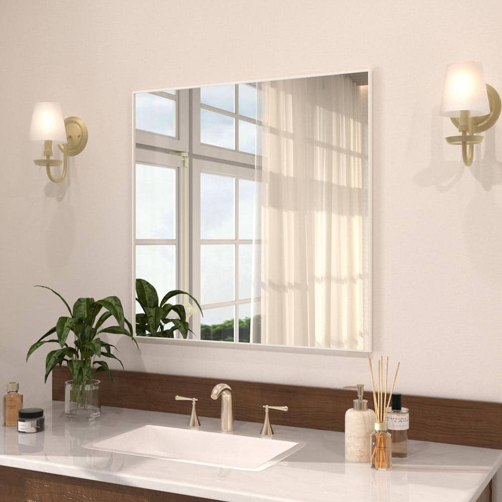 Hermitage Bath Sight 30 in. W x 30 in. H Rectangular Framed Wall ...