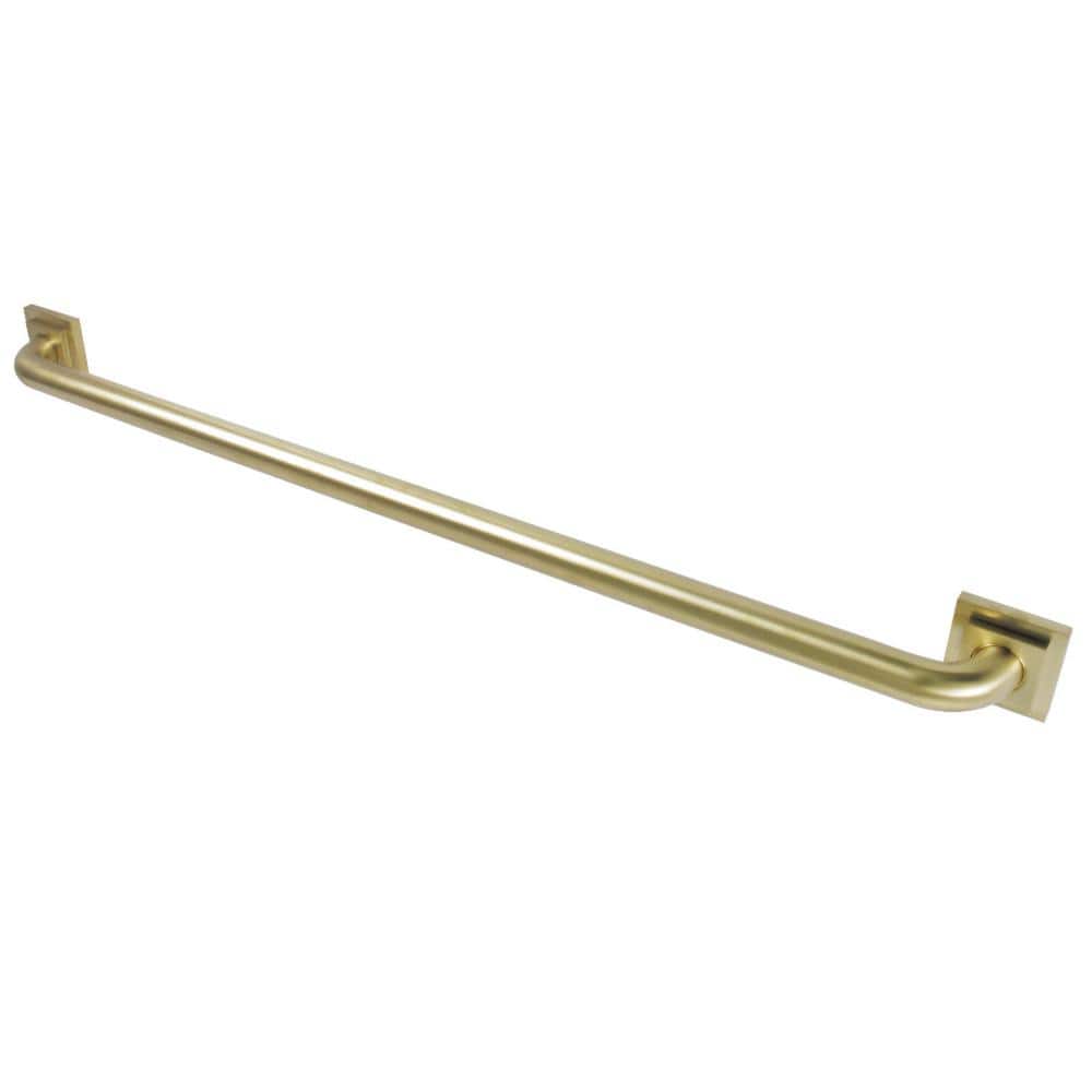 Kingston Brass Claremont 36 in. x 11/4 in. Grab Bar in Brushed Brass