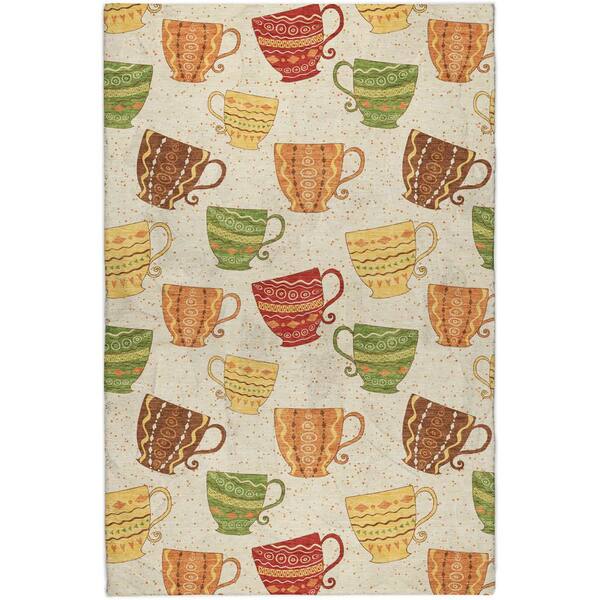 Dream Shag Premium Machine Washable Abstract ADS170 Multi 9 ft. x 12 ft. Area Rug