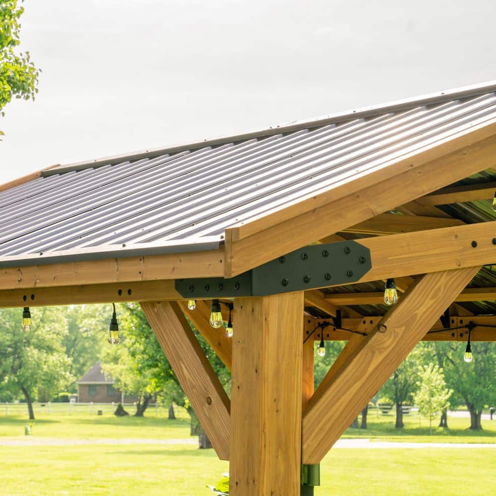 Norwood Cedar and Steel 10x10 Outdoor Gazebo