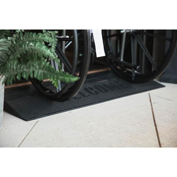 Reviews for EZ-ACCESS Transitions Angled Entry Mat, Welcome, Black