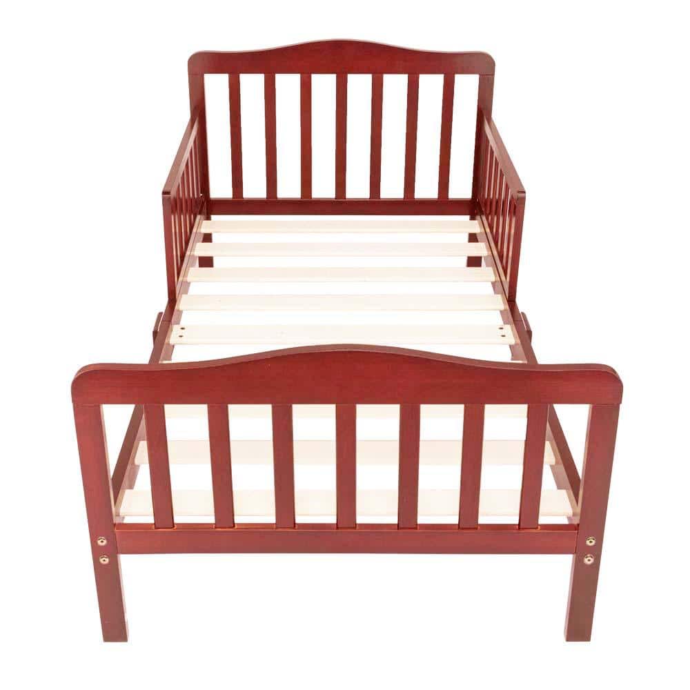 Winado Wooden Brown Toddler Bed Children 941228129589 The Home Depot