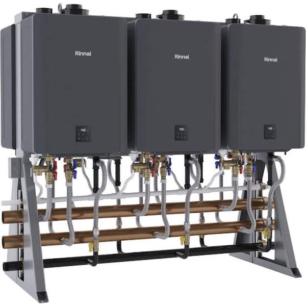 TRS Interior Free Standing 6-Unit Tankless Water Heater System