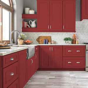 1 qt. #PFC-03 Red Baron Semi-Gloss Enamel Interior/Exterior Cabinet, Door & Trim Paint