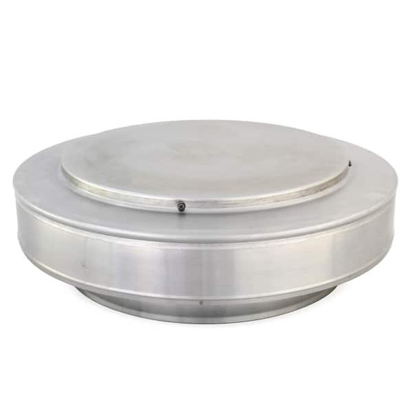 12 in. Dia. Aluminum Vent Pipe Cap in Mill Finish