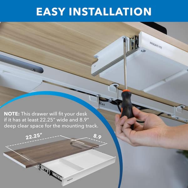 How To Install A Drawer Under A Desk