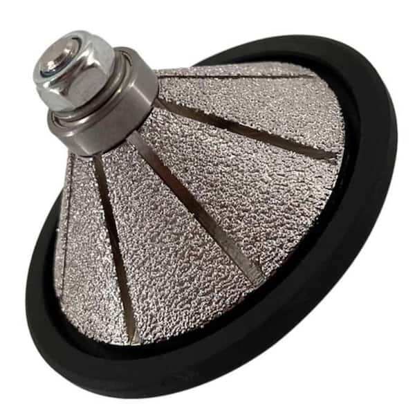 1-1/4 in. Bevel Diamond High Speed Steel Profile Wheel for Polishers and Grinders on Concrete and Stone, 5/8 in. 11 in.