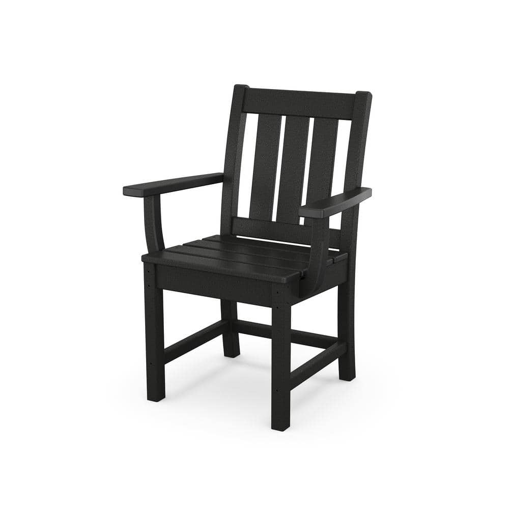 Oxford Black Polywood Outdoor Dining Arm Chair