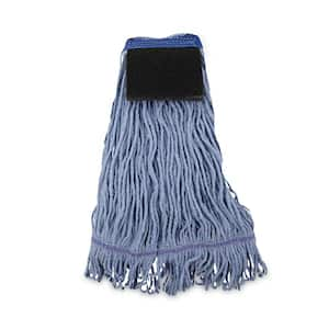 Medium Cotton Loop-End Mop Head with Scrub Pad (12-Carton)