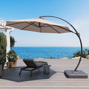 12 ft. Aluminum Cantilever Patio Umbrella in Champagne