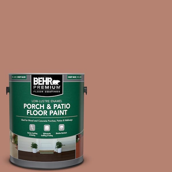 1 gal. #S180-5 Auburn Glaze Low-Lustre Enamel Interior/Exterior Porch and Patio Floor Paint