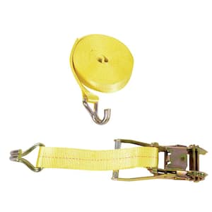 Ratcheting Cargo Strap with Rod Hook