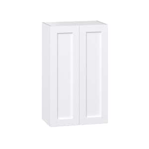 Mancos 24 in. W x 40 in. H x 14 in. D Bright White Shaker Assembled Wall Kitchen Cabinet
