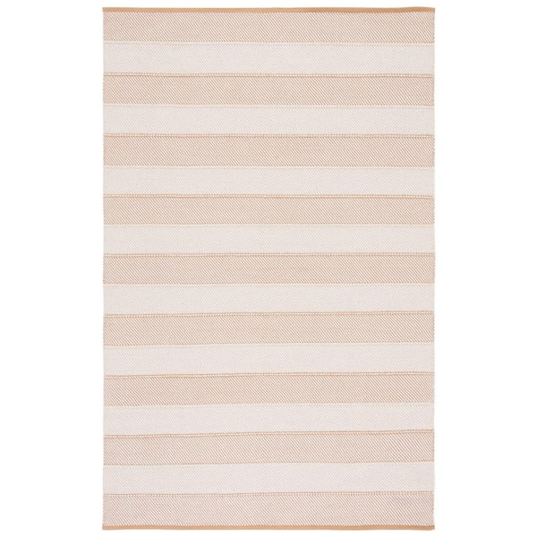 SAFAVIEH Striped Kilim Beige Gold Doormat 3 ft. x 5 ft. Striped Area Rug