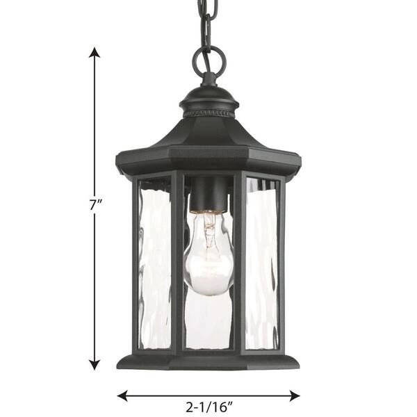 Progress Lighting Globe Lanterns Collection 1-Light Matte Black Clear Glass  Farmhouse Outdoor Post Lantern Light P540007-031 - The Home Depot