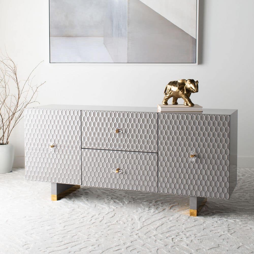 Kingsly Gray 29.1 in. H Accent Cabinet
