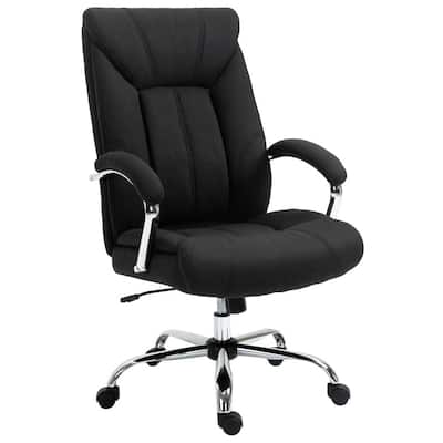 Black, High Back Home Office Chair, Computer Desk Chair with Lumbar Back Support and Adjustable Height