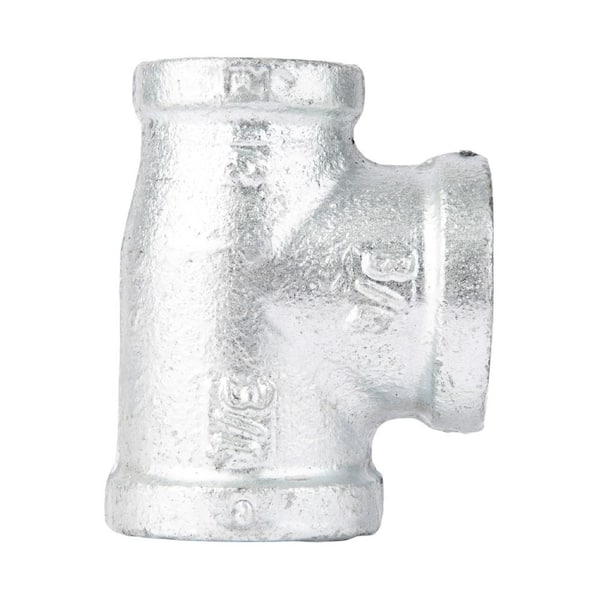 STZ 3/4 in. x 1/2 in. x 3/4 in. Galvanized Iron FPT x FPT x FPT Reducing Tee Fitting