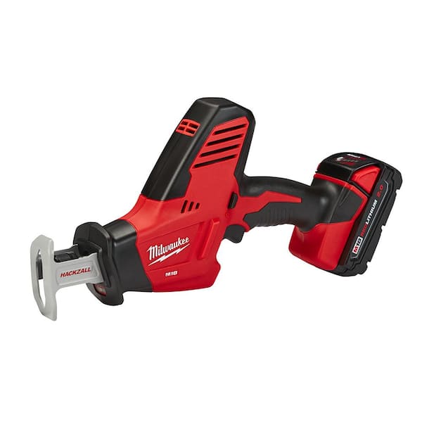 Milwaukee - M18 18V Lithium-Ion Cordless HACKZALL Reciprocating Saw Kit with (1) 3.0Ah Battery, Charger and Tool Bag