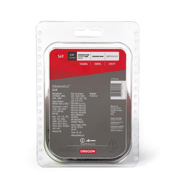 S49 Chainsaw Chain for 14 in.Bar Fits Echo, McCulloch, Remington, Craftsman, Pouland and more