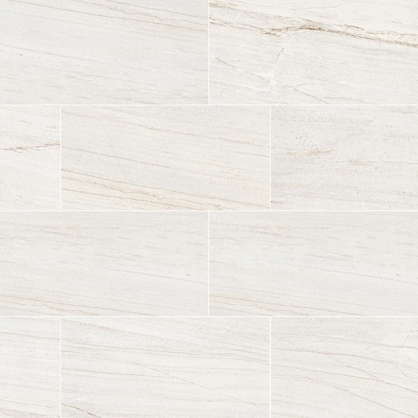 MSI Malahari White 12 in. x 24 in. Lapato Porcelain Floor and Wall Tile (40 cases/469.92 sq. ft./pallet)