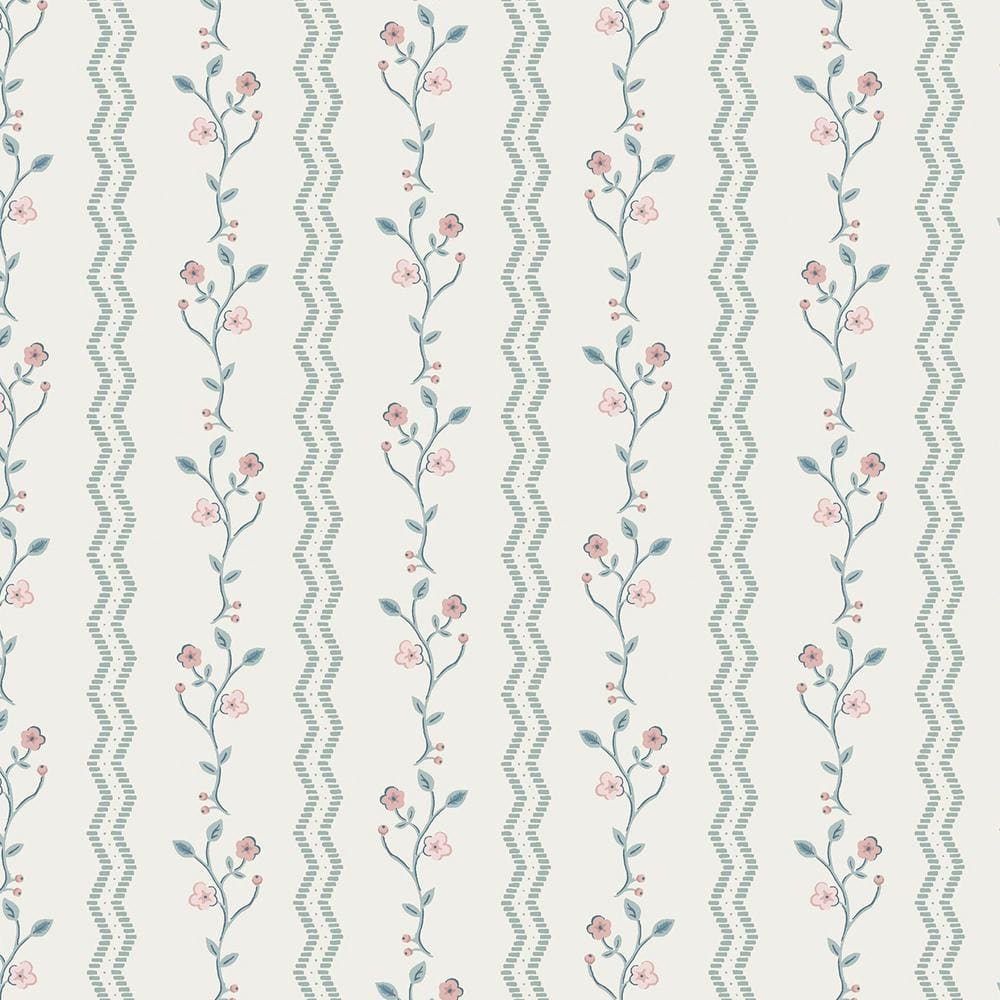 Laura Ashley Blencow Stripe Dark Duck Egg Blue Wallpaper Sample price history on PriceWatchPro