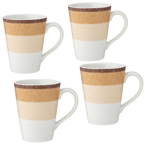 Colorscapes Layers Desert 12 fl. oz. Porcelain Mugs (Set of 4)