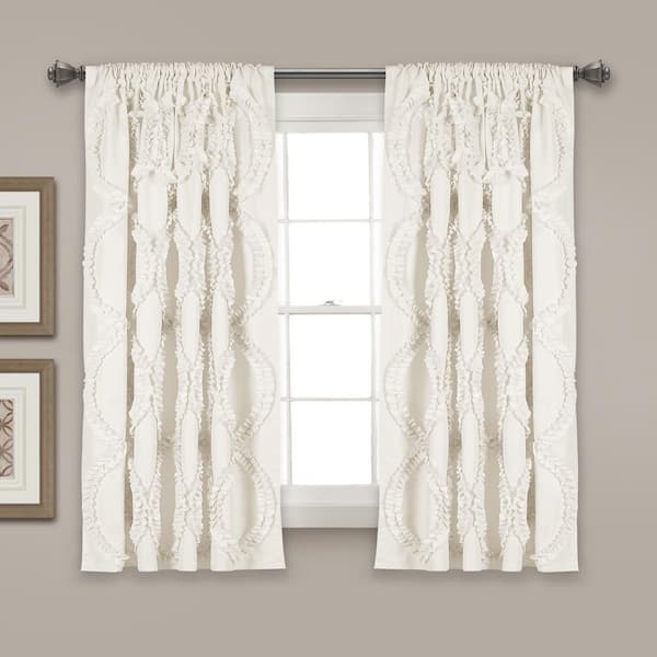 Avon Window Curtain Panel White Single 54X45