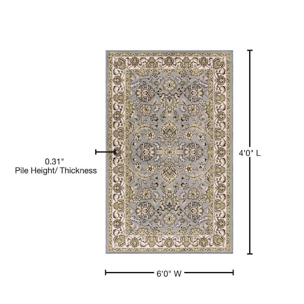 Superior Lille Traditional Floral Indoor Area Rug, 8x10 ft