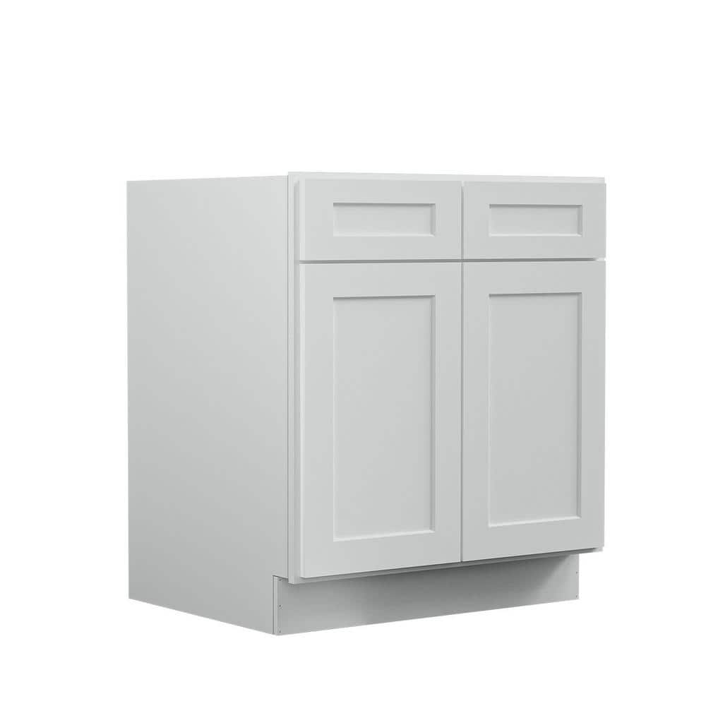 30 in. W x 24 in. D x 34.5 in. H Ready to Assemble Plywood Base Kitchen Cabinet in Shaker Dove price history on PriceWatchPro