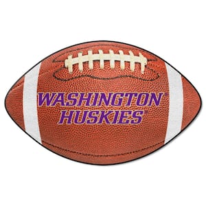 Washington Huskies Brown 1 ft. x 2 ft. Football Area Rug