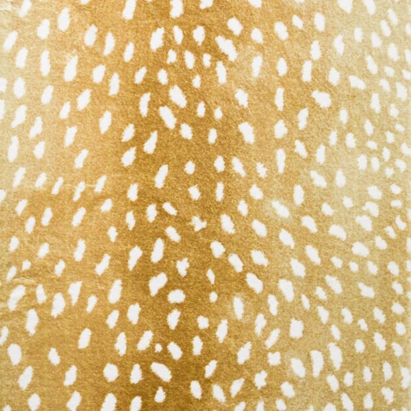 8 X 10 Gold Animal Print Runner Rug