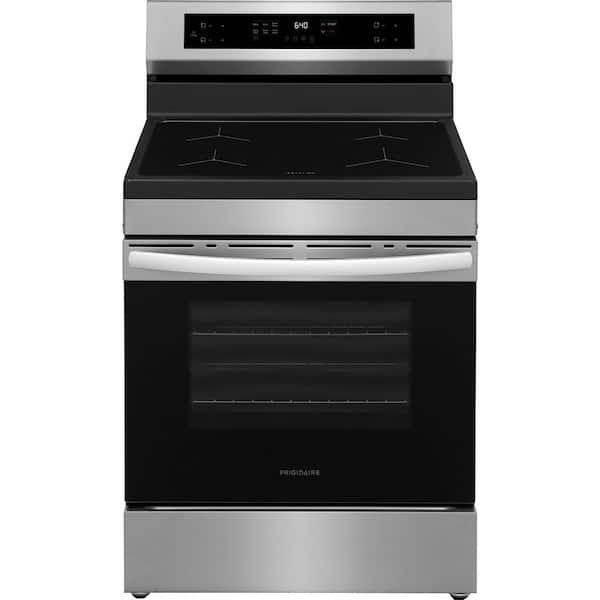 30 in. 4 Burner Elements Free-Standing Induction Range in Stainless Steel