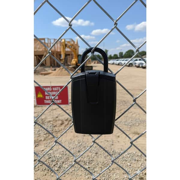 Brinks Large Lock Box, Portable Shackle with Resettable 10-Digit