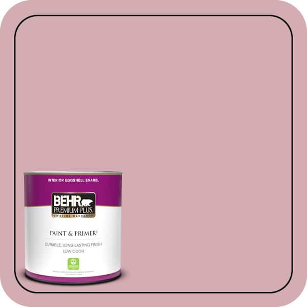 BEHR PREMIUM PLUS 1 qt. #S130-3 Ballet Rose Eggshell Enamel Low Odor Interior Paint & Primer