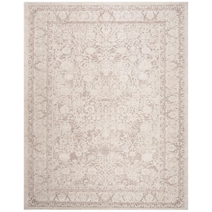 Reflection Beige/Cream 10 ft. x 14 ft. Border Distressed Area Rug