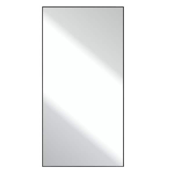 Dovelina 71 in. x 32 in. Modern Rectangle Aluminum Alloy Framed Black Full Length Floor Mirror Leaning Mirror