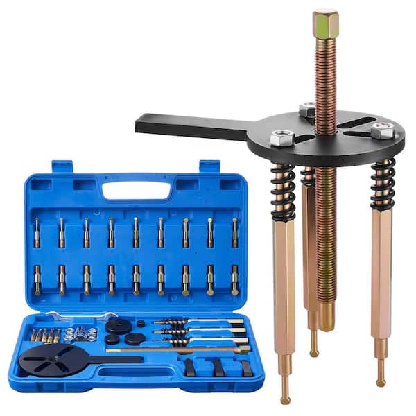 36-in-1 Bearing Puller Set, 36-Pieces 3-Jaw Hook Puller for Internal and External Bearings, Multifunctional Tool w/ Case
