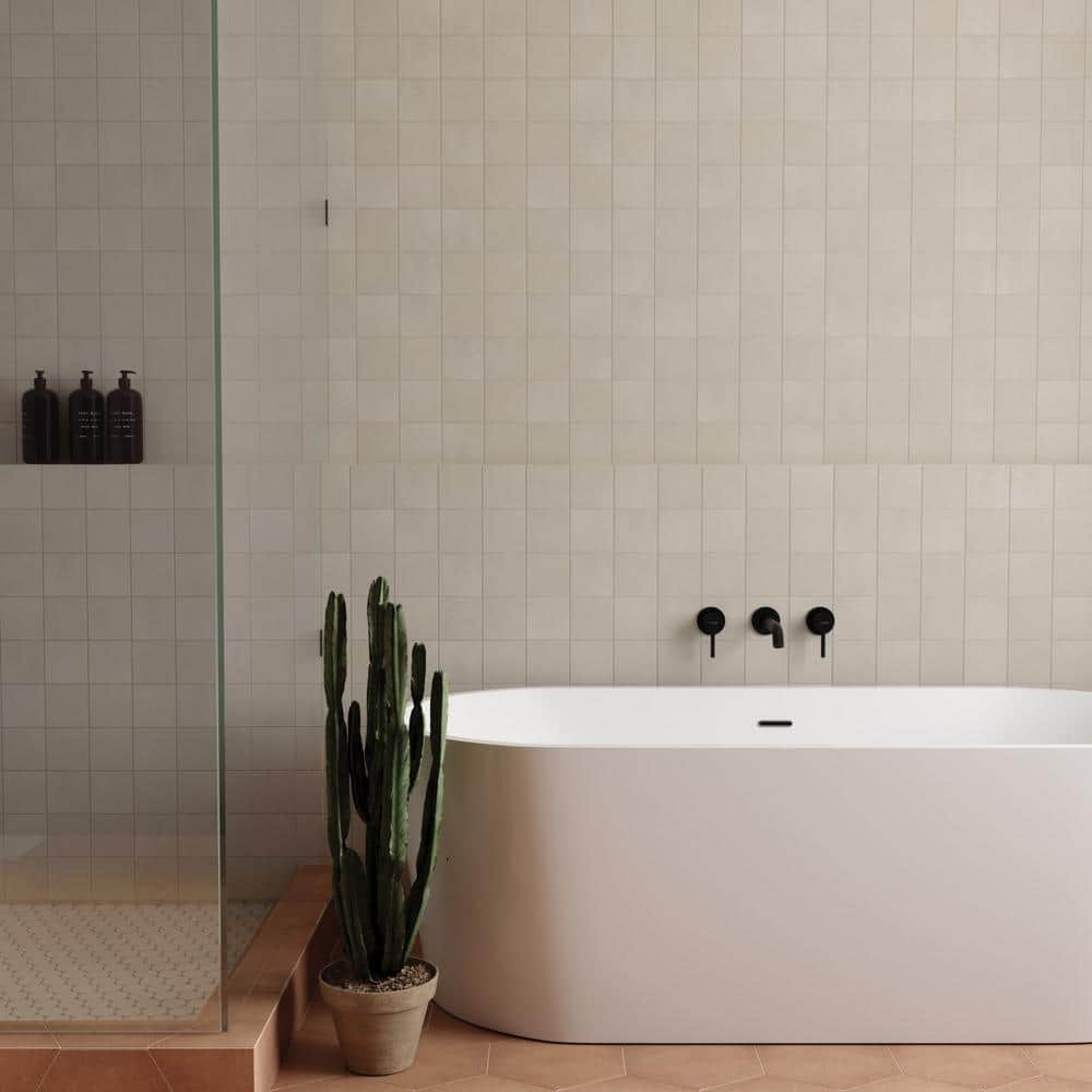 Umi Terracotta Matte Hexagon Porcelain Tile 10x10