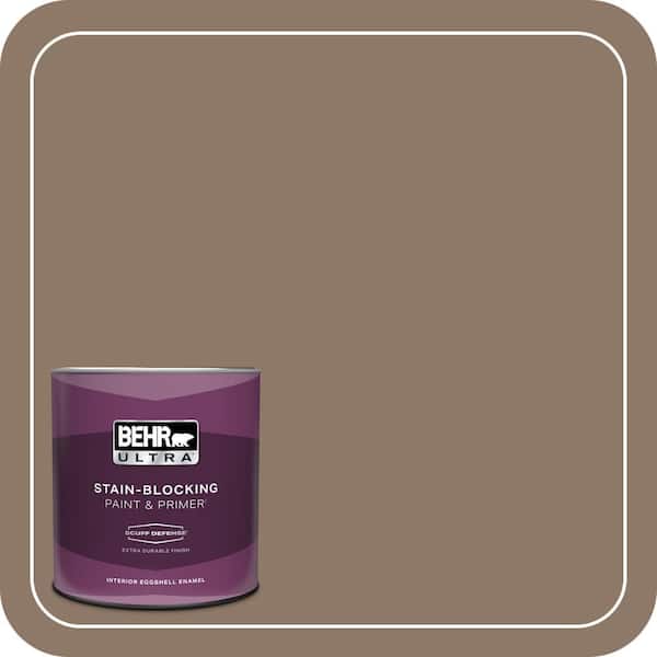 BEHR ULTRA 1 qt. #PPU5-05 Coconut Shell Extra Durable Eggshell Enamel Interior Paint & Primer