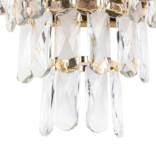 OUKANING 2-Light Gold Modern Decorative Wall Sconce Bedside Light