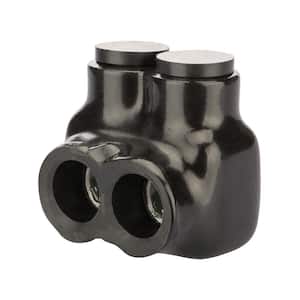 3/0-6 AWG Insulated Tap Connector, Black