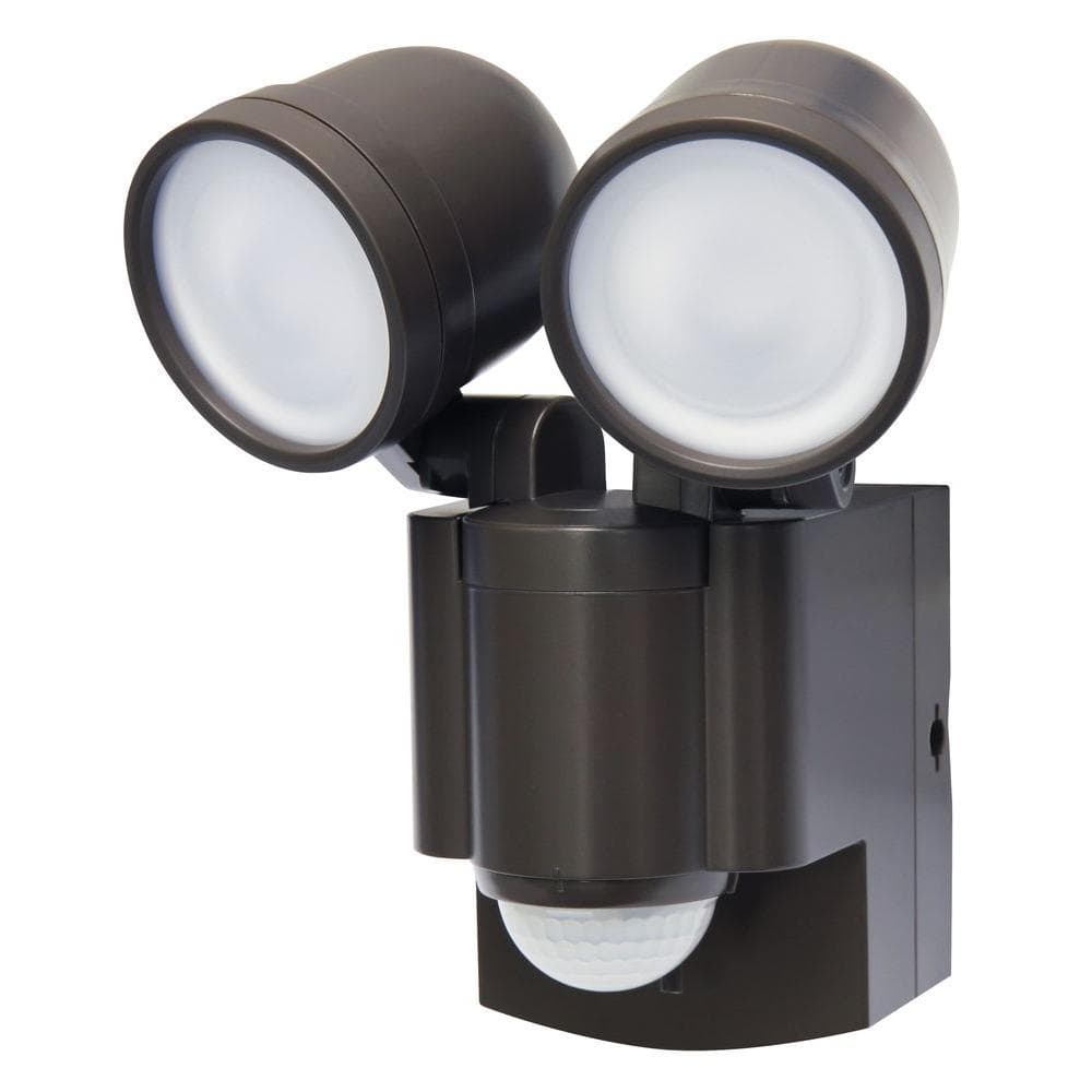 UPC 859655002507 product image for Bronze Motion Activated Outdoor Integrated LED Twin Flood Light | upcitemdb.com