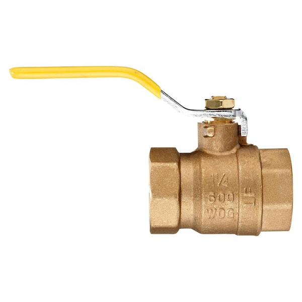 REVALVED 1-1/4 in. FPT Full Port Brass Ball Valve